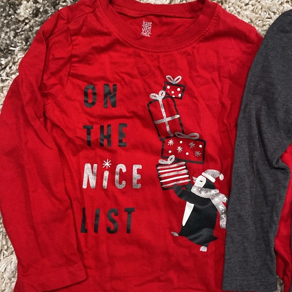 Two Long-Sleeved Christmas Tees - Picture 3 of 5